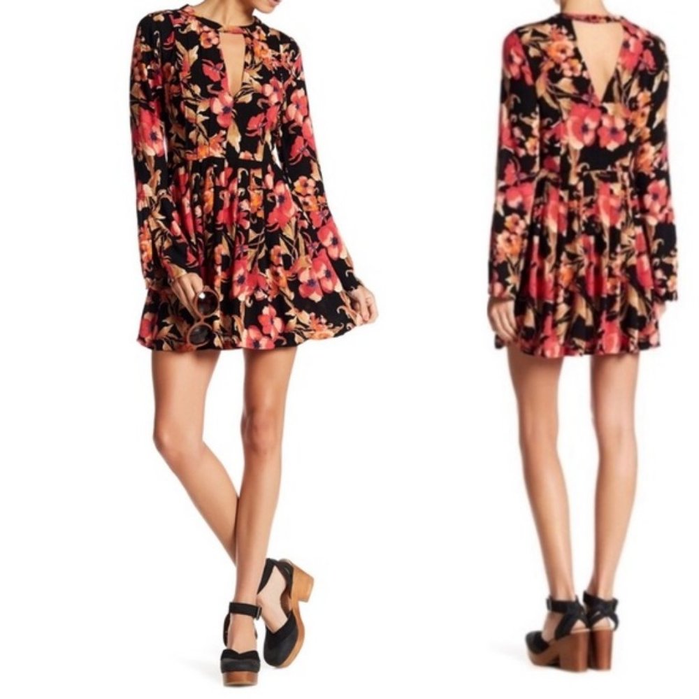 Free People Teagan Floral Printed Mini Dress ❤️